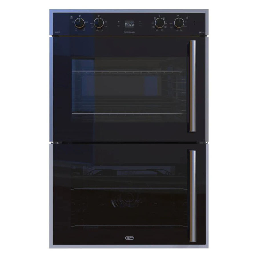 Defy Oven Gemini Double Oven Multi Function Black DBO767 TV Sales Home