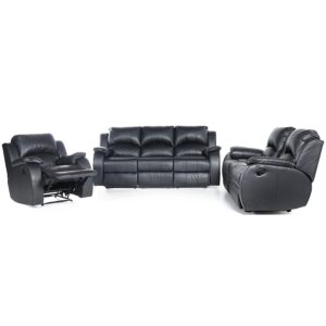 Santiago 6 Seater Buck Skin Fabric Chocolate And Steel Lounge Suite