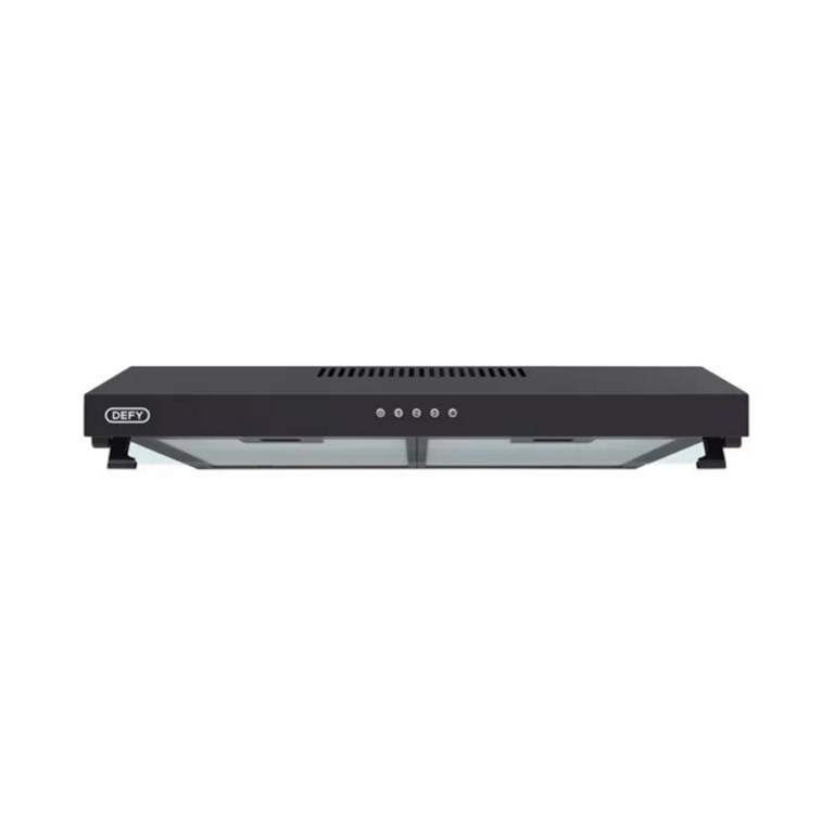 COOKER DEFY COOKERHOOD 600MM DCH60B ALUMINIUM FILTER BLACK