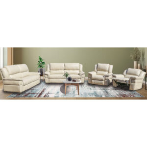 Casablanca 4 Piece Corrected Grain Leather Black