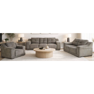 Jasmine 6 Seater Brown Lounge Suite