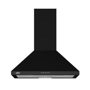 Defy 60cm Wall Mounted Hood Chimney Black DCH60CB