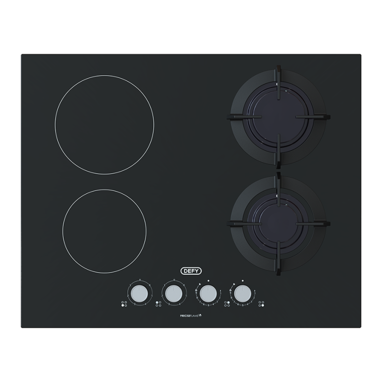 Defy 65cm Built-In Hob 2 Gas 2 Ceramic DHG606